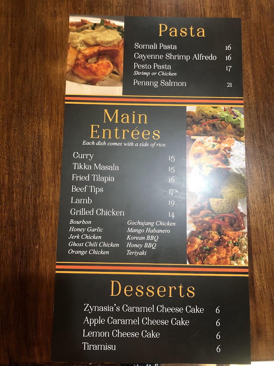 Menu Steer's Restaurant-1