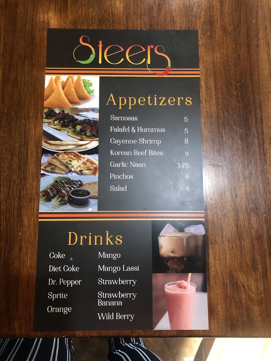 Menu Steer's Restaurant-2